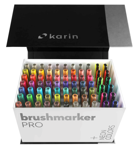 KARIN I Brushmarker I Pro I Mega Box Plus I 75 Stifte