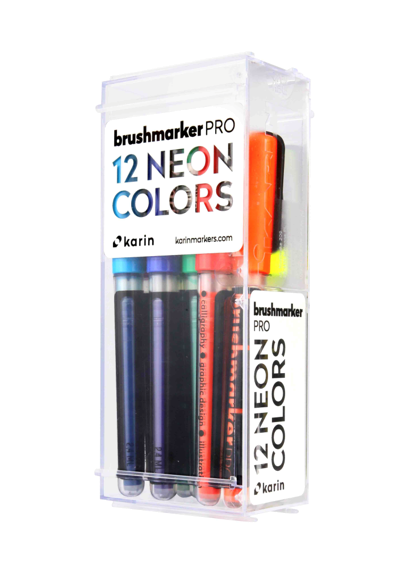 KARIN I Brushmarker I Pro 12 I Neon Colors I 12 Stifte